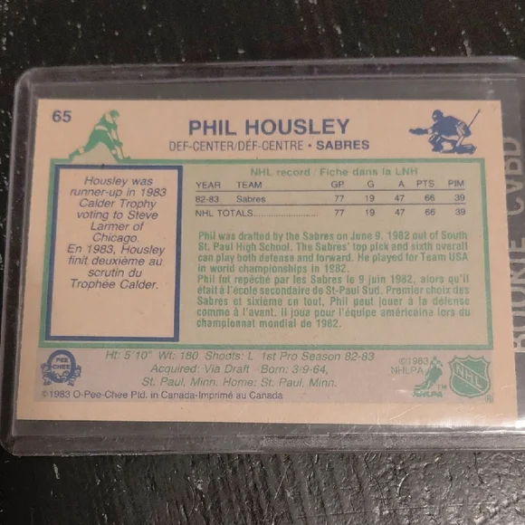 Phil Housley Rookie Card - Picture 2 of 2